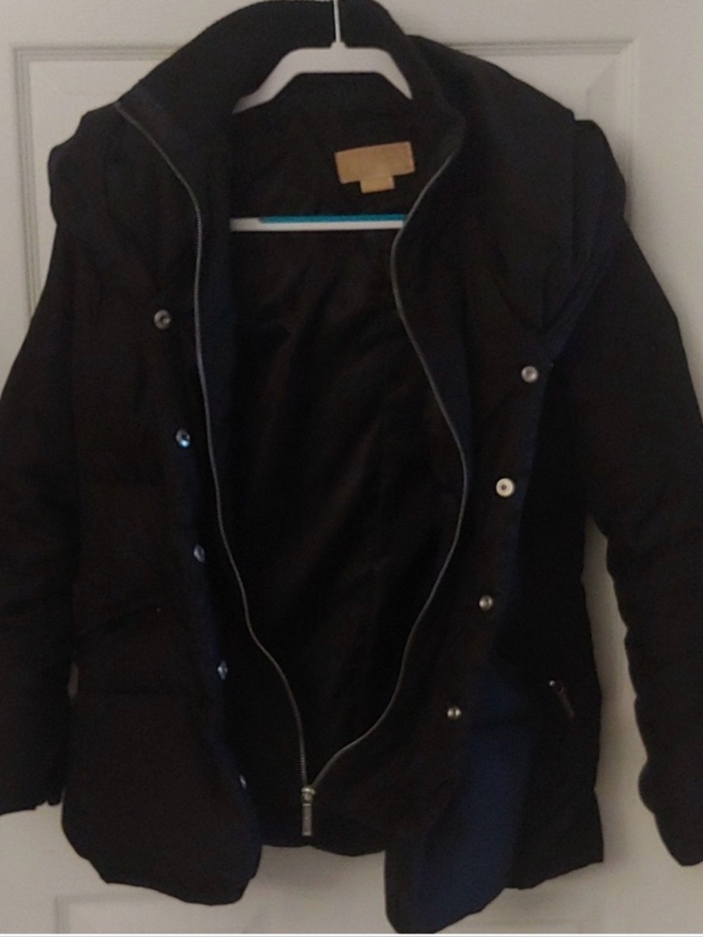 Black Women's Puffer Coat - Classic Winter Jacket by Michael Kors Sz. S